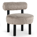 Ambrose Vegan Shearling Fabric Upholstered Accent Chair
