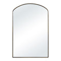 Clarisse 36" Tall Arch Mirror, Aged Brass