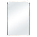 Jackline 36" H x 24" W Wall Mirror, Antique Brass