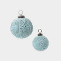 Noctua Frosted Glass Ornament Set of 12