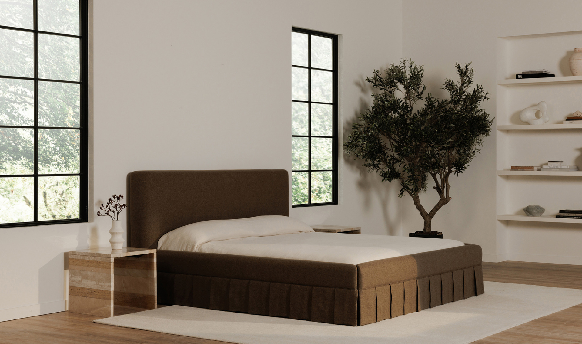 Maren Bed in Brown