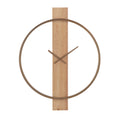 Pollux Indoor Iron Wall Clock, Antique Brushed Brass