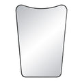 Kateri 28" Tall Irregular Wall Mirror, Black