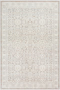 Eco Cycle Silver Ivory Vintage Polyester Area Rug