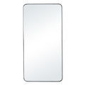 Glencoe 40" H x 20" W Wall Mirror, Matte Black