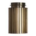 Fenice 7" 1-Light Flush Mount, Dark Antique Brushed Brass