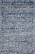 Weston Aegean Blue Modern Silk Area Rug
