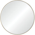 Thallo 48" Tall Round Wall Mirror, Yellow