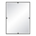 Marco 40" Tall Rectangle Wall Mirror, Black
