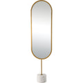 Taio 70" Tall Oval Wall Mirror, Yellow