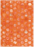 City Chic Tangerine Modern Leather Area Rug
