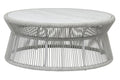 Miami Coffee Table with Honed Cararra Marble Top