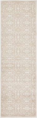 Jubilant Ivory Beige Farmhouse Polypropylene Area Rug