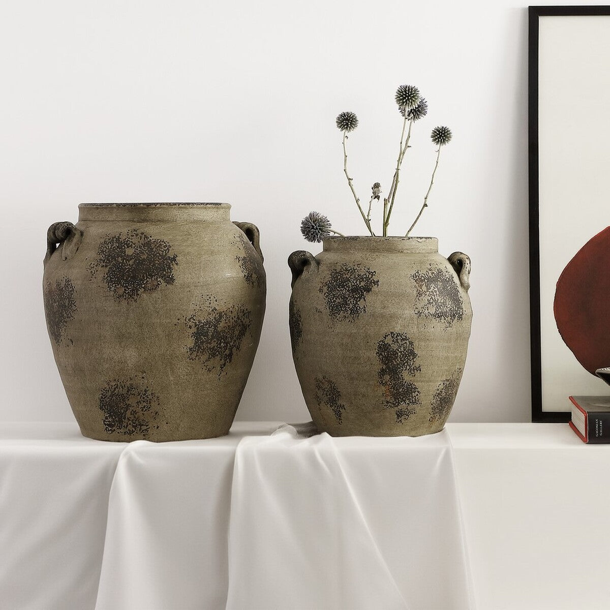 Rhodes Terracotta Vase Set 2