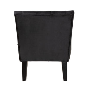 Harmon Transitional Black Upholstered Accent Chair