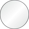 Posadas 36" Tall Round Wall Mirror, Black