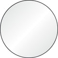 Cori 40" Tall Round Wall Mirror, Black