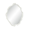 Tida 40" Tall Irregular Mirror, Matte White