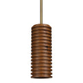 Rue 4" Length Ceiling Fixture, Walnut