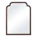 Octavian 40" H x 30" W Wall Mirror, Walnut