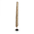 Modern Sawtooth Acrylic Sculpture on Stand