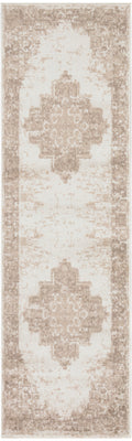 Grafix Ivory Beige Vintage Polypropylene Area Rug