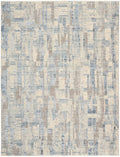 CK089 Drift Blue Beige Modern Polyester Area Rug