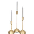 Ferris Indoor Aluminum Candle Holder, Gold
