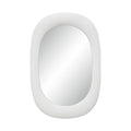 Galera 45" H x 30" W Wall Mirror, White Stucco
