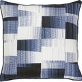 Miltone 22 X 22 Outdoor Pillow, Navy/ White