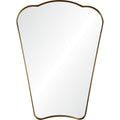 Indah 40" Tall Irregular Wall Mirror, Yellow