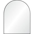 Lamia 50" Tall Arch Wall Mirror, Black