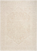 Pure Shades Beige Vintage Polyester Area Rug