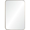 Edwin 36" Tall Rectangle Wall Mirror, Yellow