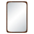Sisley 36" H x 24" W Wall Mirror, Brown