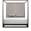 Pinstripe Bed in Dark