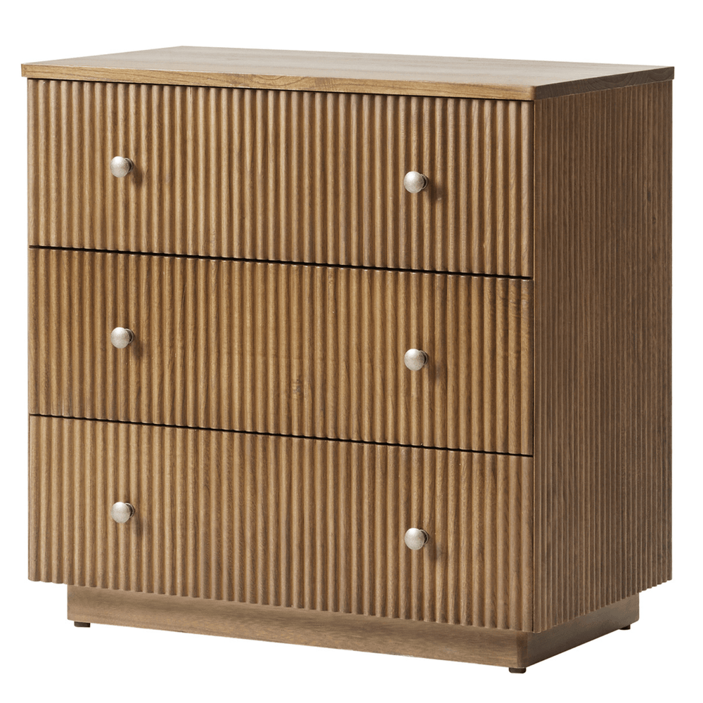 Albert 3-Drawer Nightstand in Acorn