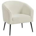 George Boucle Armchair in Ivory