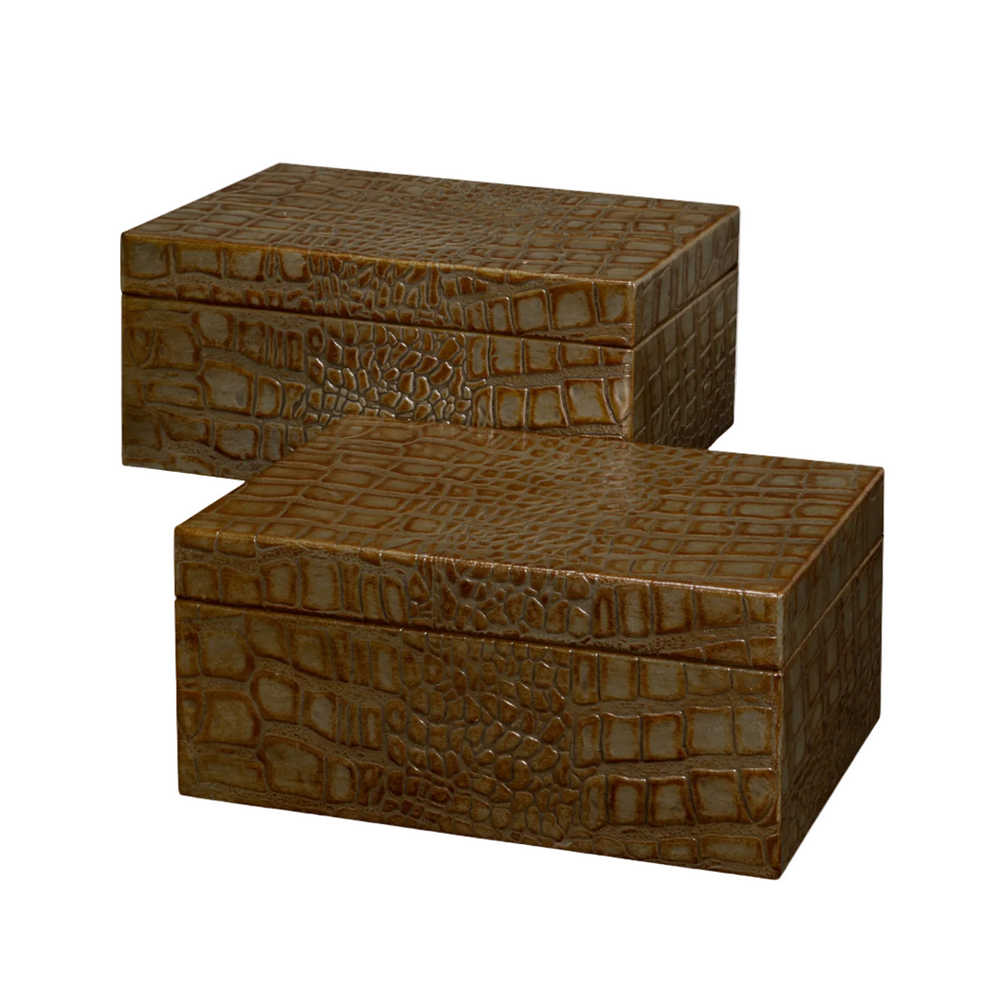 Candece Box Set of 2 in Antique Green