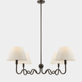 Wave Squiggle 4-Arm Pendant Light