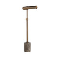 Gusle 55" Tall Dark Antique Brushed Bronze Floor Lamp with Tube Iron Shade