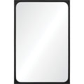 Sorella 36" Tall Rectangle Wall Mirror, Black