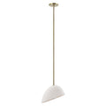 Corio 11.75" Wide 1-Light Chandelier, Glossy Off-White