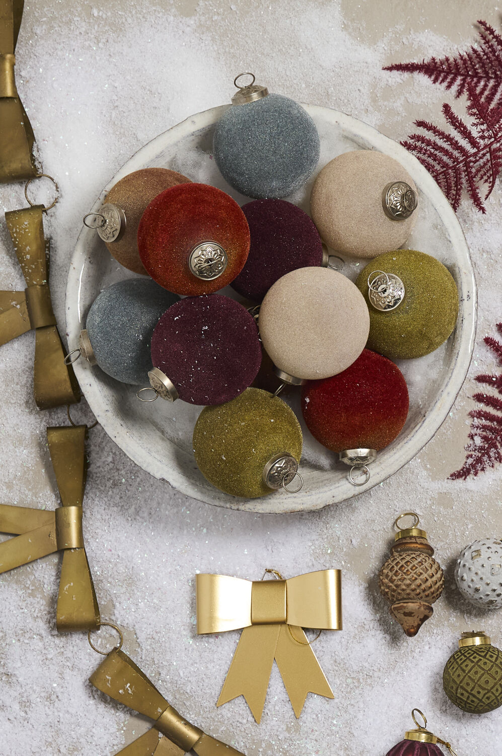 Velvet Ornament - Set of 6