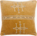 Velour Pillow in Yellow