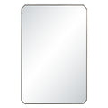 Nate 36" H x 24" W Wall Mirror, Yellow