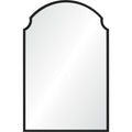 Asmara 36" Tall Irregular Wall Mirror, Black