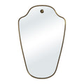 Elodie 40" H x 25.75" W Wall Mirror, Dark Antique Brushed Brass
