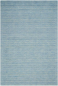 Marana Sky Blue Contemporary Wool Area Rug