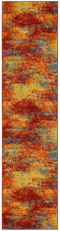 Nourison Essentials Flame Modern Polypropylene Area Rug